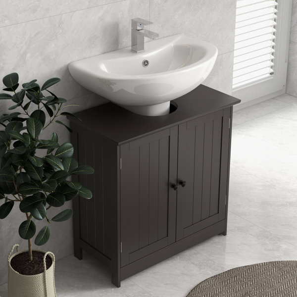 Lark Manor™ Under Sink Bathroom Cabinet With 2 Doors And Shelf, Pedestal Sink Bathroom Vanity ...